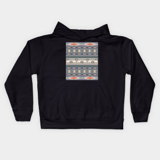 Decorative Christmas pattern with deer Kids Hoodie